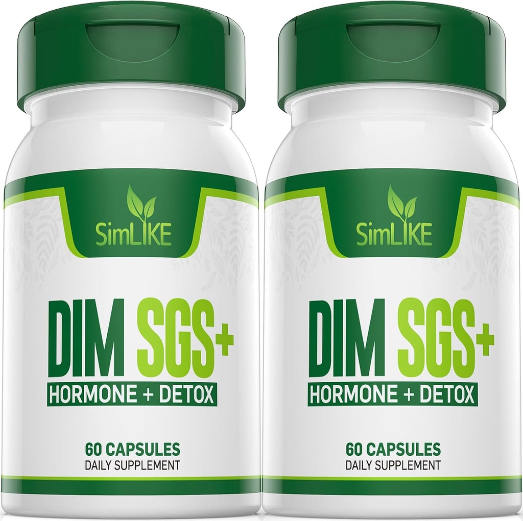 DIM SGS + - ホルモン+デトックス、励ましの正常なエストロゲンの代謝、ホルモンのバランス、ホルモンのアクネの補足、更年期サポート、ヘルプ コントロール 食欲、昇進の解毒(2のパック)