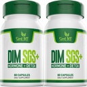 DIM SGS + - ホルモン+デトックス、励ましの正常なエストロゲンの代謝、ホルモンのバランス、ホルモンのアクネの補足、更年期サポート、ヘルプ コントロール 食欲、昇進の解毒(2のパック)