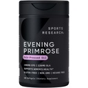 スポーツリサーチ® イブニングプリムローズオイル1300mg、120カプセル - 10% GLA、コールドプレス、グルテンフリー&大豆無料