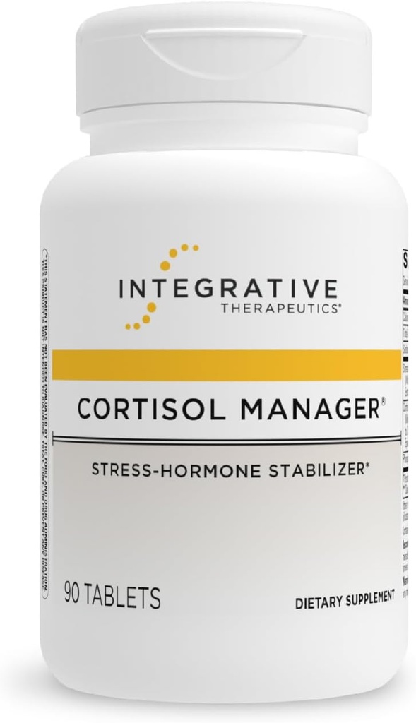 Integrative Therapeutics Cortisol Manager - 健康なストレス応答のための副腎の健康サポートサプリメント* - ビーガン、酪農場なし&グルテンフリー - 90カプセル(45のサービング)