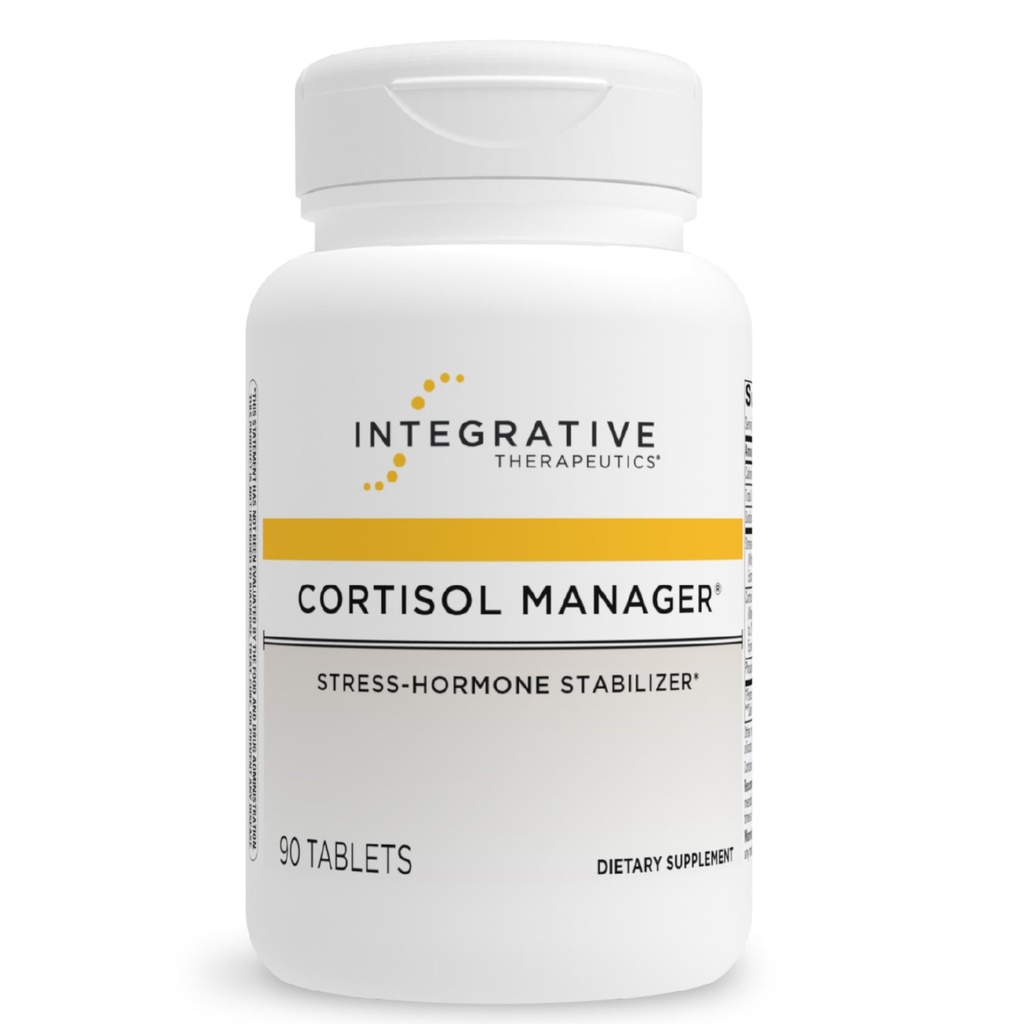 Integrative Therapeutics Cortisol Manager - 健康なストレス応答のための副腎の健康サポートサプリメント* - ビーガン、酪農場なし&グルテンフリー - 90カプセル(45のサービング)