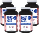 Yerbaプリマデイリーファイバーキャップ - 180カプセル、(パッケージ4) - 容解性&不溶性の食物繊維サプリメント - コロンクレンズ - 腸の健康 - ビーガン、非GMO、グルテンフリー