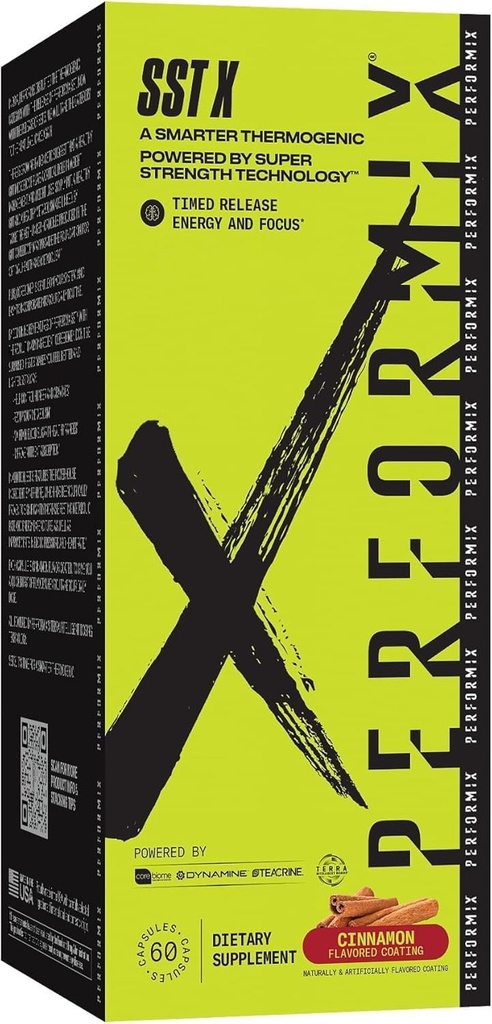 PERFORMIX SST X は、超強度技術を搭載したエネルギーとフォーカスをタイム リリース - シナモン - 60 カプセル (30 サービング)