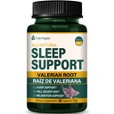 Valerian Rootのエキスの睡眠サポート カプセル、よりよい睡眠のための情熱の花の補足、落下眠りの速い及び弛緩。 Pastillas de Valeriana y Pasiflora para Dormir Profundamente. 90 カウント