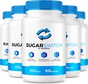 NutraRize(5パック) SugarSwitchカプセル、公式砂糖スイッチピル、健康的なレベル、砂糖スイッチ24サプリメント、砂糖スイッチペクチンレビュー(300カプセル)のための全自然血式