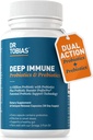 Dr. Tobias Deep Immune Probiotics & Prebiotics、PreforPro PrebioticsとDual Action Digestion & Immune Support、Delayed Release、Probiotics for Women & Men、60カプセル、30サービング