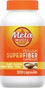 Metamucil SuperFiberのPsylliumのカプセル、グルテンフリーおよび砂糖なし、200のCt