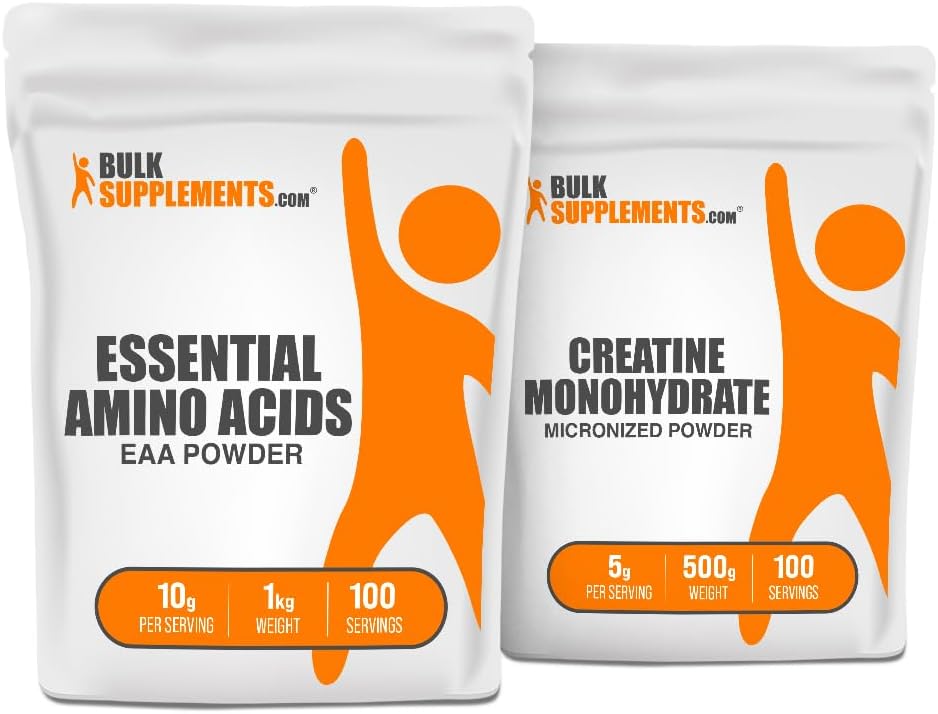 BulkSupplements EAAの粉1kg +クレアチン500gの束