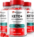 (3パック) Keto Spell ACV グミー、KetoSpell Keto ACV 高度の減量の方式、すべての自然なAppleのサイダーのVinegar 1000MG、KetoSpell Keto + ACVの補足、Gomitasの検討(180のガミー)