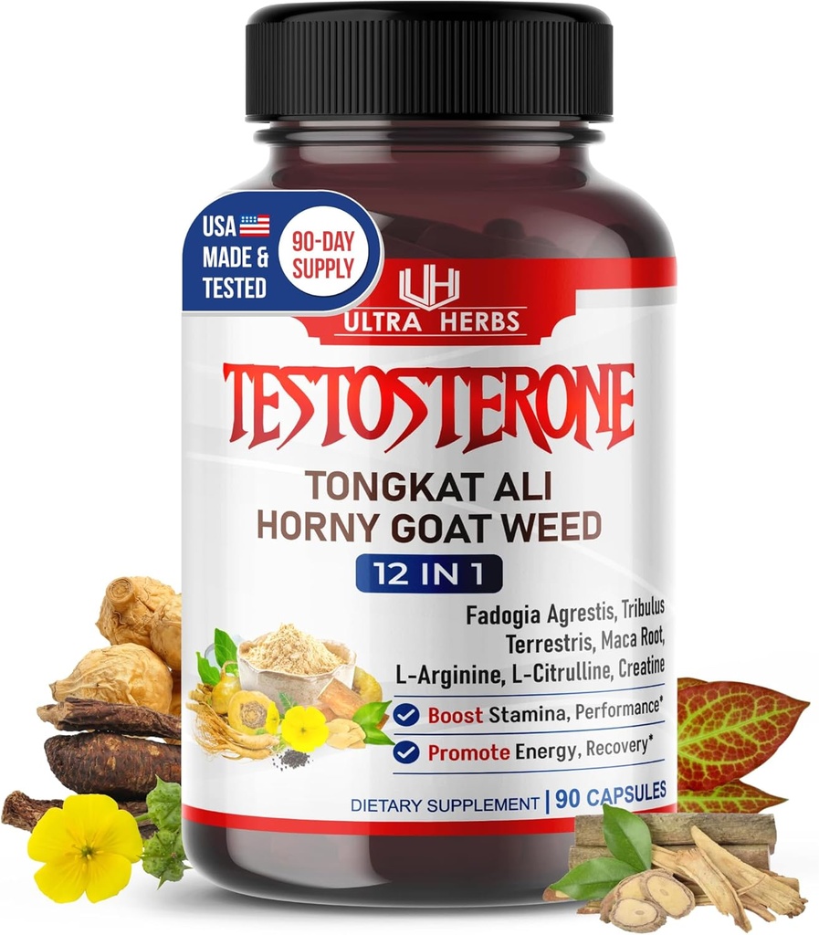 L-アルギニン、ファドジャ・アグレシス、トリビュラス・テルレシス、マカ・ルート、ビートルート、L-シトルリン、クレアチン - 米国製(90日供給)