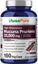 NusaPure Mucuna Pruriens 50:1 抽出物, 450 mg 22,500mg 150 Veggieキャップに等価 (非GMO, ビーガン, グルテンフリーグルテン, バイオパイン)