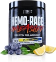 Nutrex Research Hemo-Rage Extreme High Stim Pre Workout Powder | Insane Lasting Energy, Focus, Endurance & Pump Booster Preworkout Supplement | ブルーベリー・レモネード 30 サービング