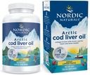 Nordic Naturals Arctic Cod Liver Oil、Lemon - 180 Soft Gels - 750 mg EPAとDHA - 心と脳の健康、健康な免疫、全体的なウェルネス - 非GMO - 60のサービング