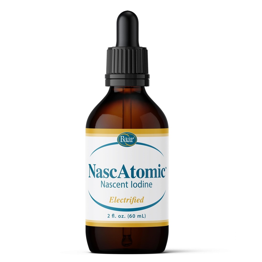 BAAR NascAtomicはNascentのヨウ素の液体の低下、エネルギー、Vitality、Metabolismブースト、Detox、免疫サポート、精神的質及び甲状腺の健康、2つのflのoz (パッケージの1)