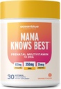 Oceanblue Essentials Mama Knows Best – 30ct – Prenatal Multivitamin with Omega-3 DHA – Supports a Healthy Pregnancy – Easy to Swallow Softgels – Tasty Orange Flavor – 1 Month Supply