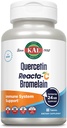 KAL Quercetin Reacta-C Bromelain Immune サポート補足、Bioflavonoid、ビタミンC 1000mgおよびQuercetin 500mg、ビーガン、グルテンフリー、60日保証、30 Serv、60錠