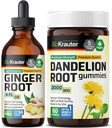 BIO KRAUTER Ginger Root Tincture 4 Fl. Oz. & Dandelion 60グミー
