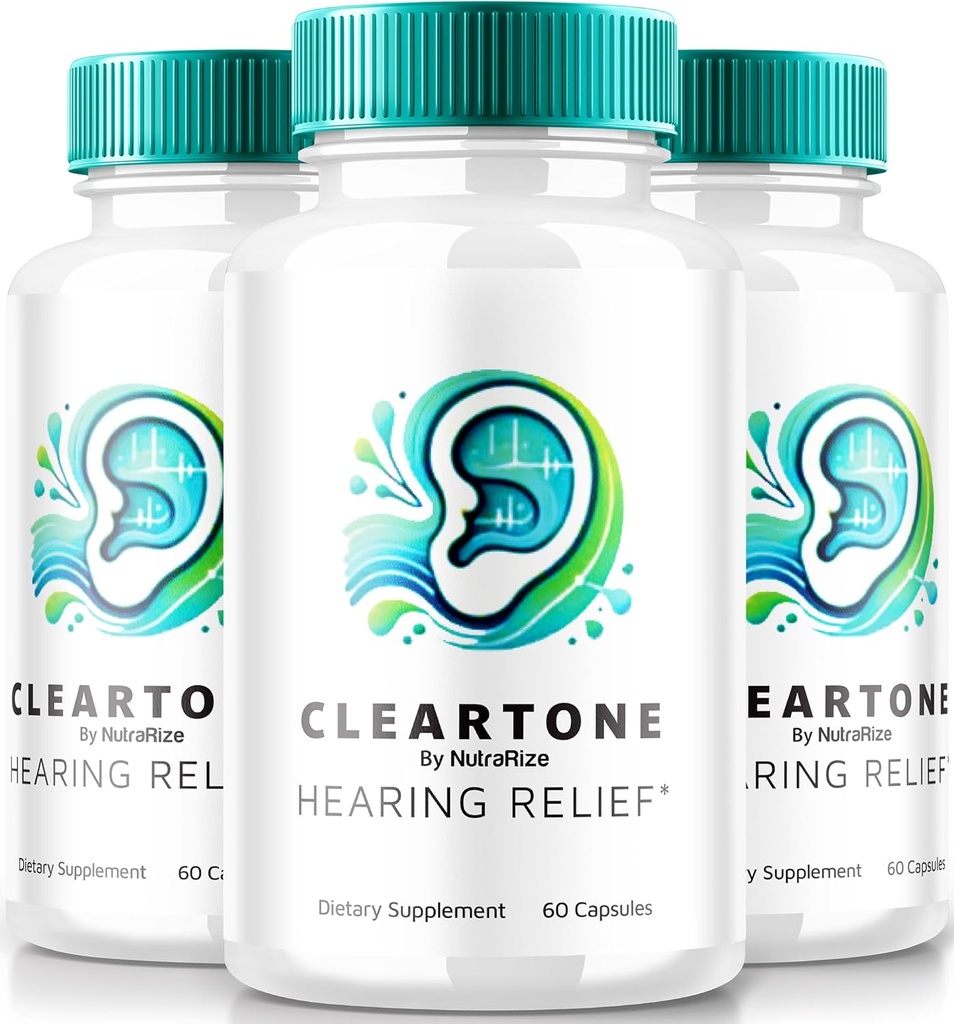 NutraRize(3パック) ClearTone Tinnitus、クリアトーンPills for Listen、ClearTone Pills Supplement for Total Ear Health、公式オーディタリーサポートカプセル、ClearTones Review(180カプセル)