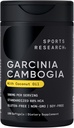 エクストラバージンオーガニックココナッツオイルでスポーツリサーチガルシニアカンボジアエキス(60%HCA) | 非GMO、大豆&グルテンフリー(180液軟ゲル)