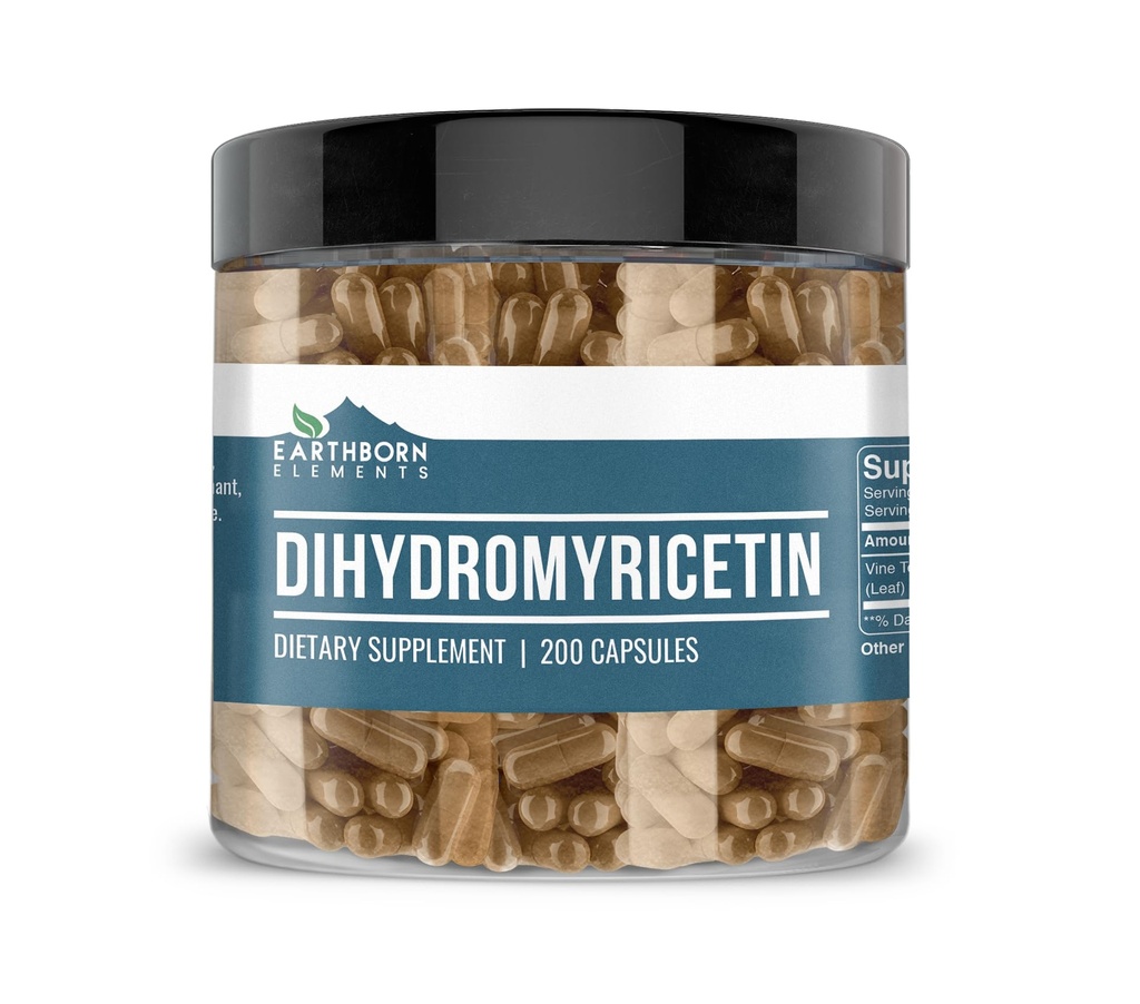 地球の要素 DHM Dihydromyricetin 200のカプセル、純粋及びUndiluted、添加物無し