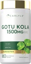 Carlyle Gotu Kolaカプセル1500mg | 180カウント | 非GMO、グルテンフリー | 伝統的なハーブエキス