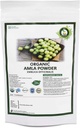 R V の精油性の有機性 Amla の粉 100gm/3.53oz/0.22lb- Emblica Officinalis Amla の毛のためのフルーツの粉 USDA の再生利用できるおよび再使用可能なジッパー ロックの袋の有機性によって証明される Ayurvedic の草の補足