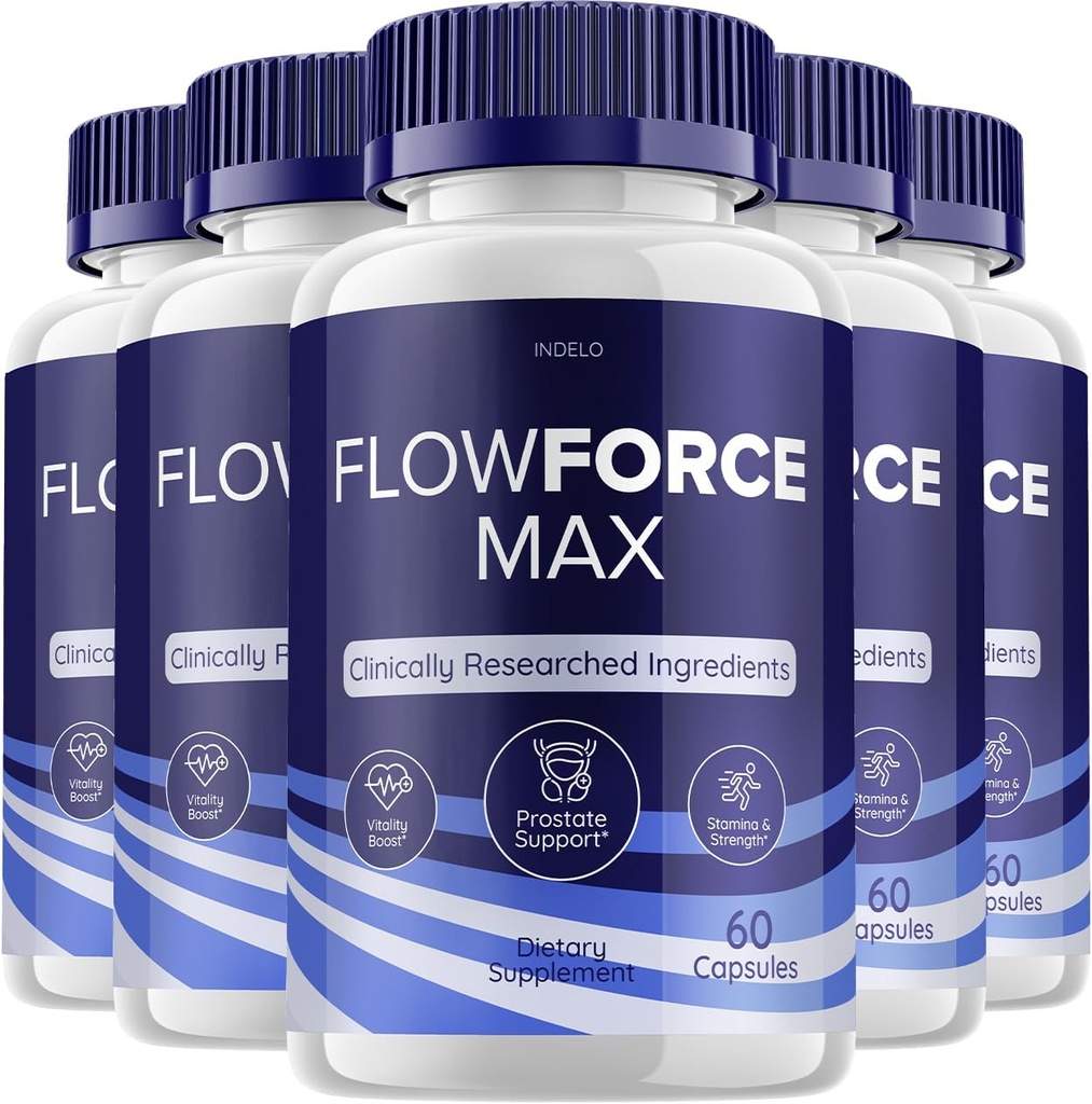 (5パック) FlowForce Maxの補足の高度のエネルギー、人のための補足、流れの力制御は人の健康、FlowForceのレビュー(300カプセル)のための最高のFlowforceを補います