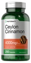 ホアハチ・セイロン・シナモンカプセル4000mg | 250カウント | 非GMO、グルテンフリー