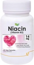 Nutraceuticals Niacin 14mg Vitamin B3 with Inositol 50mg Supplement - 60 Veg Capsules