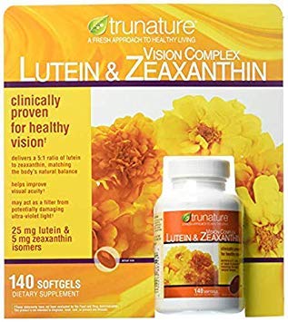 Trunature Lutein と Zeaxanthin Softgels, 140 カウント (2 パック)