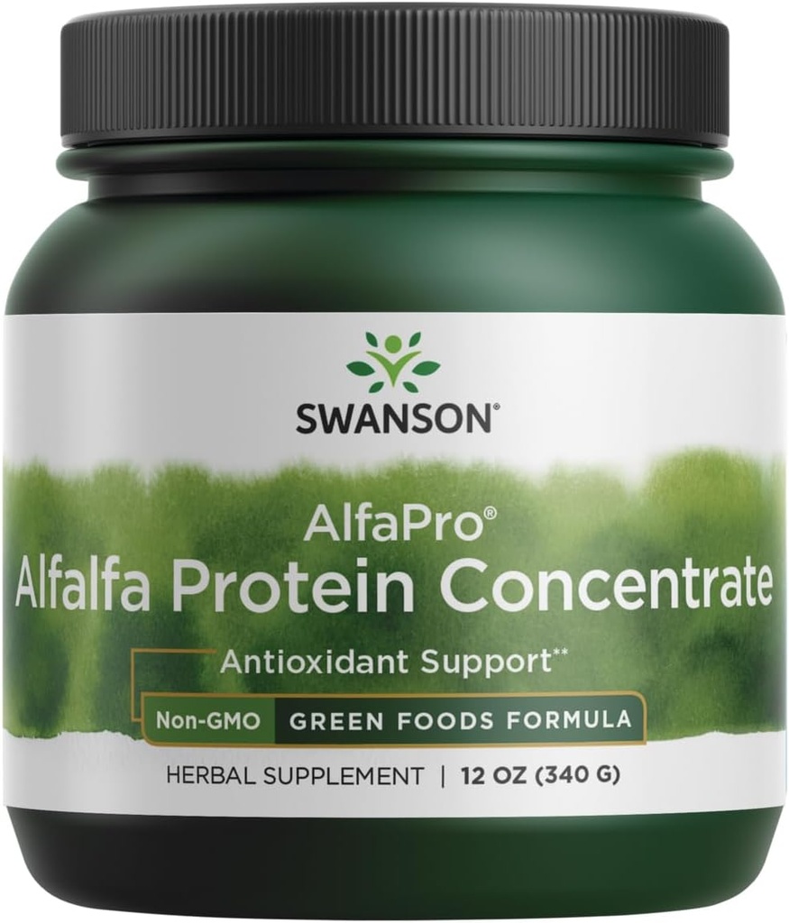 Swanson Alfaproの非GMO Alfalfaの蛋白質のコンセントレート12のOunce (340 g) Pwdr
