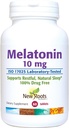 新しいROOTSのHERBALの睡眠の補足 純粋なMelatonin 10のmg (60のタブレット-供給3か月の供給)、非習慣の形成、自然な睡眠の援助、非GMO