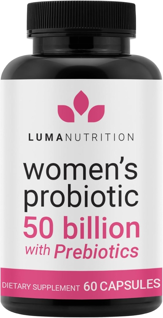 プレバイオティクスを持つ女性のためのLuma Nutrition Probiotics - 50 Billion CFU - 消化器、免疫&フェミニンサポートのために処方 - 60カプセル