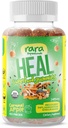 HEAL 心 & 体の回復 USDA 認定有機グミ – 自然回復サポート, ビーガン & グルテンフリー, ワイルドターメリックと注入, ワイルドセイロンジンジャー & チャガ (60 グミー, HEAL)