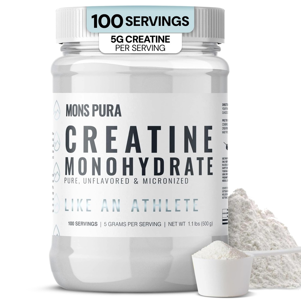 100%の純粋なクレアチンの Monohydrate の粉– 500g   Micronized、Unflavored | 筋肉成長、強さ及び耐久性 | 運動選手、ボディービルダーおよび適性の enthusiasts のための理想