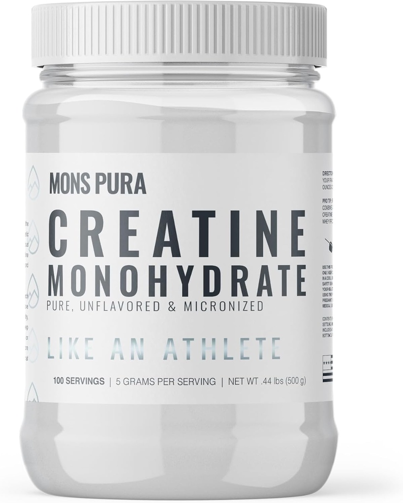 100%の純粋なクレアチンの Monohydrate の粉– 500g   Micronized、Unflavored | 筋肉成長、強さ及び耐久性 | 運動選手、ボディービルダーおよび適性の enthusiasts のための理想