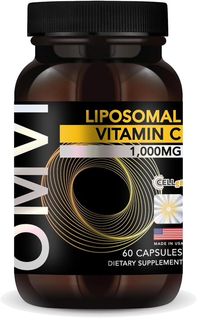 Omviの方式、LiposomalのビタミンC 1,000mgの高吸収のアスコルビン酸、酸化防止の補足、サポート免疫システム及びコラーゲンのブースター、ビーガン、グルテンフリー、60のカプセル、30のサービング、米国製
