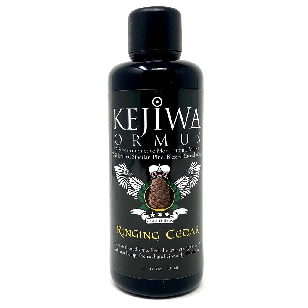 Kejiwa RINGING CEDAR Ormus: シベリアパインモノアトミックオームミネラル サードアイアクティベーション、バイタリティ&エネルギーサポート 3.4 fl oz