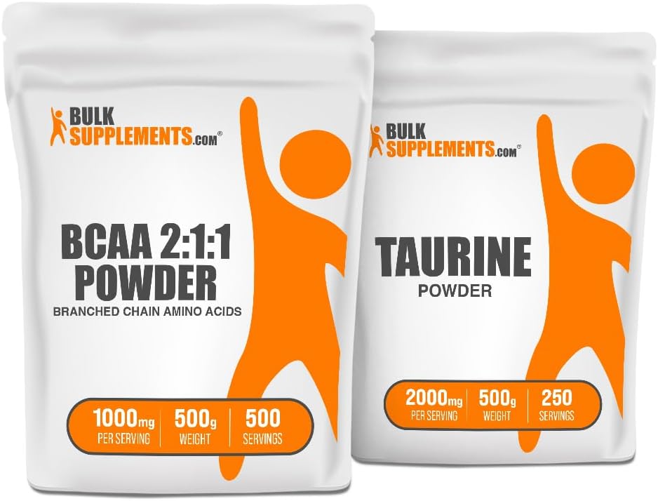 BulkSupplements BCAA 2:1 500g + タウリン500gバンドル