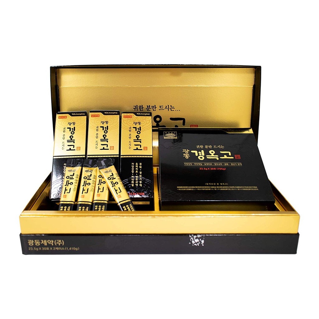 Kwang-Dong Kyung-Ok-Go韓国Nutritious Ginseng Tonic個人スティックポーチギフトセット(23.5g x 60スティックポーチ) [광동제약 경옥고]