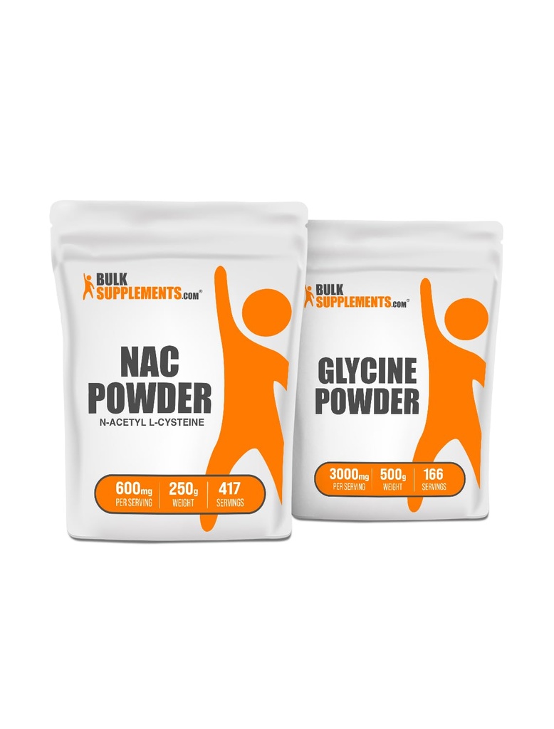 NAC (N-アセチルL-Cysteine) 250g + グリシン500gの束
