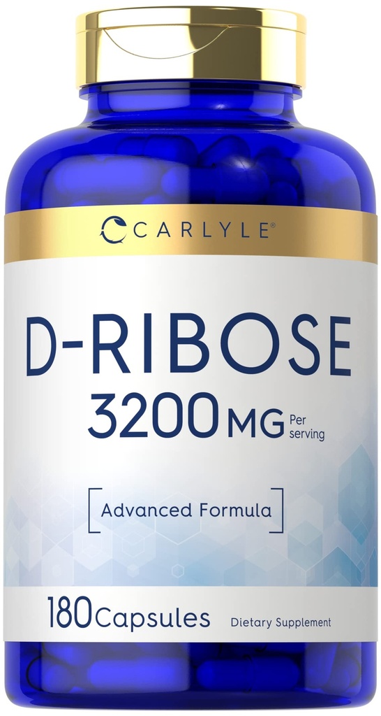 カルライルD-リブスカプセル | 3200mg | 180丸薬 | アドバンストフォーミュラ | 非GMO、グルテンフリーサプリメント