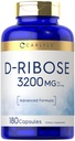 カルライルD-リブスカプセル | 3200mg | 180丸薬 | アドバンストフォーミュラ | 非GMO、グルテンフリーサプリメント