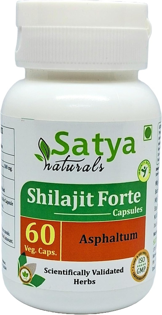 ジェネリック O r g a n i c silajit カプセル 60 瓶あたりのサービング 500mg ayurvedic いいえ 人工的な成分 含まれて (単パック)