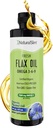 NaturalSlimは油の液体の新鮮な味の亜麻油有機性冷間プレス&高オメガ3 6 9脂肪酸フラックス種子サプリメント健康な細胞、髪、皮膚、および爪 - 新鮮な味16 fl。 Oz。