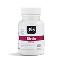 全食品市場、ビオチンのベジタリアンのカプセル、500 MCG、60 CTによる 365