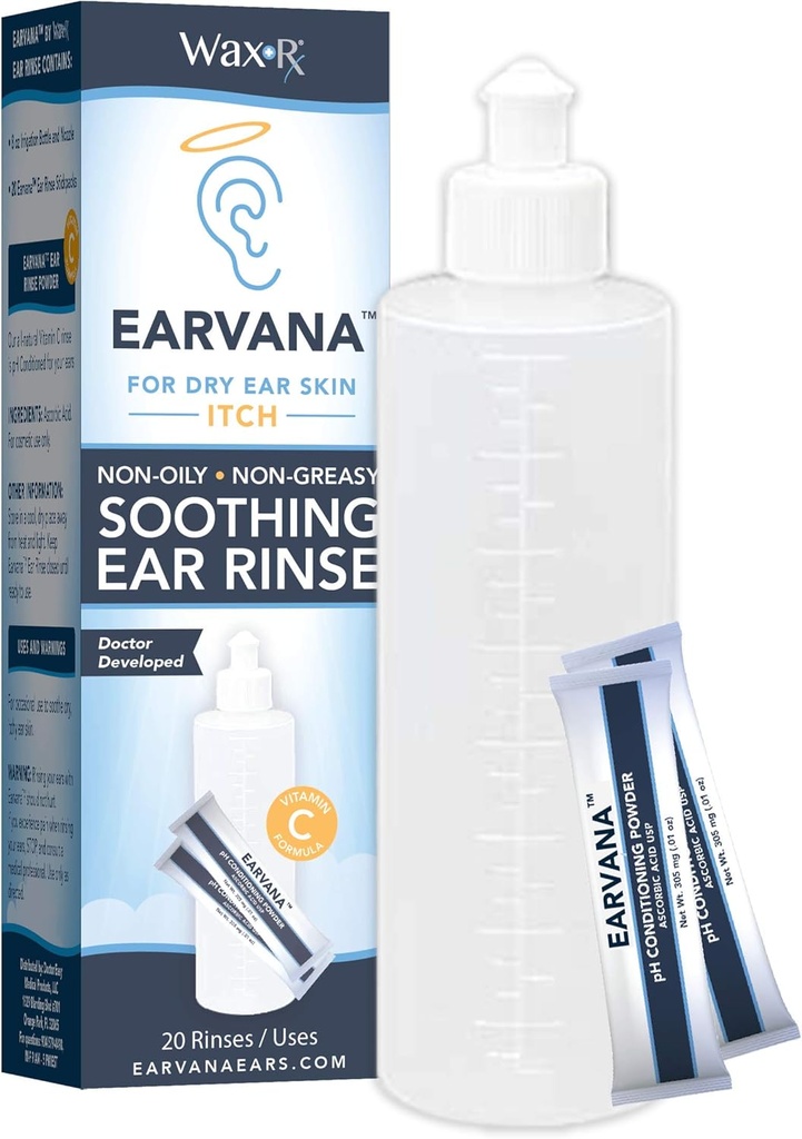 EARVANA Soothing Ear Rinse for Dry Ear Itch