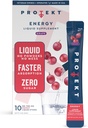 Protektゼロシュガーエナジードリンク - Keto Natural Mix、Liquid Vitamin B Drink、有機カフェインブレンド、オンザ・ゴー液パック、Mark Healeyによるゼロシュガーグレープエナジーパケット、10のパック