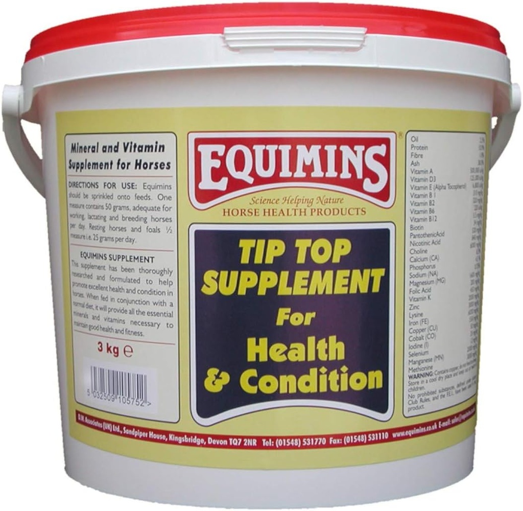 Horse Supplement Tip Top Powder 3kg Tub