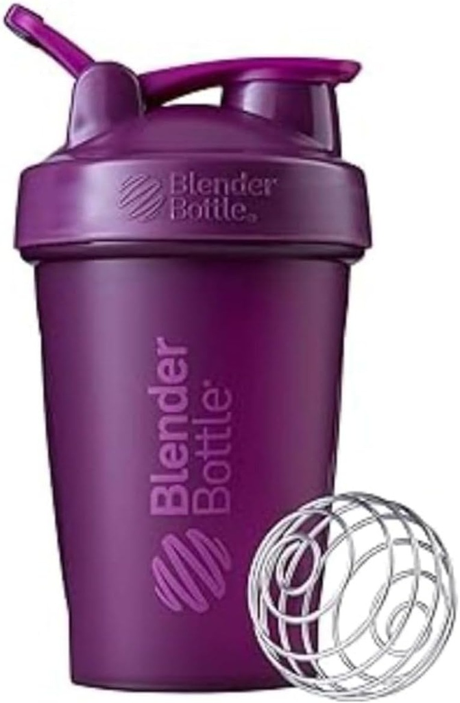 BlenderBottle 古典的なシェーカー ボトル パーフェクト のために プロテインシェイクスアンドプレワークアウト, 20-Ounce, プラム